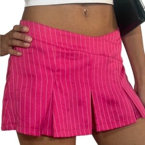 Pink Striped Skort